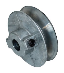 2 1/4 in. Dia. Zinc Single V Grooved Pulley