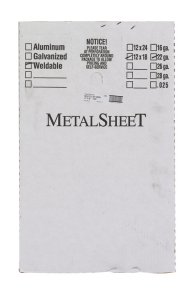 12 in. Uncoated Steel Weldable Sheet