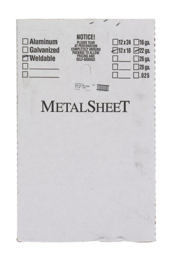 Silver Steel Regular Duty Bracket 16 Ga. 36 in. L - Click Image to Close