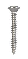 No. 8 x 1-1/4 in. L Phillips Oval Head Stainless Steel S