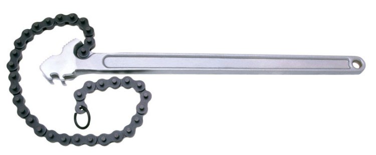 Adjustable x 15 in. L Chain Wrench 1 pk