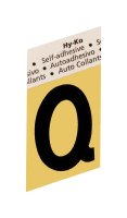 1-1/2 in. Black Aluminum Self-Adhesive Letter Q 1 pc.