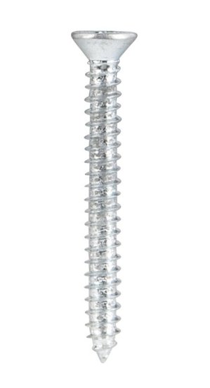 No. 8 x 1-1/2 in. L Phillips Flat Head Zinc-Plated Steel