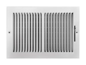 (image for) 8 in. H X 12 in. W 2-Way Powder Coat White Steel Wall/Ceiling Register