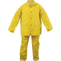 3Pc Yellow Heavy Duty Rain Suit - XL