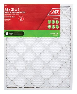 24 in. W x 30 in. H x 1 in. D Pleated 8 MERV Pleated Air Fil