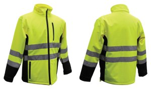 Hi-Vis Yellow Polyester Rain Jacket XXL