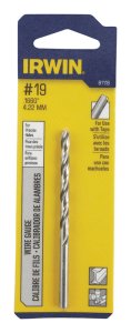 #19 x 3-1/4 in. L High Speed Steel Wire Gauge Bit 1 pc.