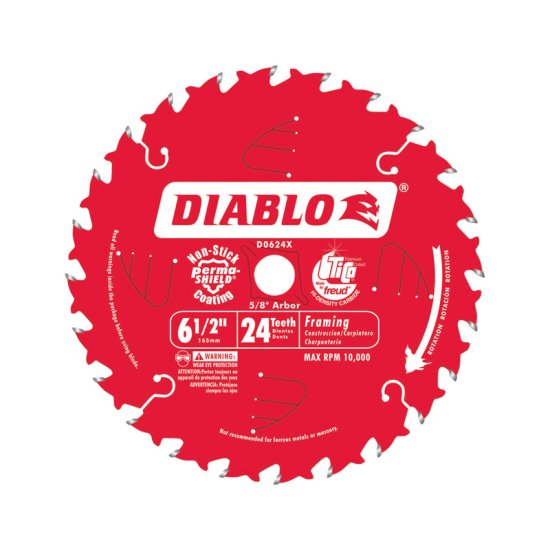 6-1/2 Dia. x 5/8 in. Carbide Tip Titanium Framing Blade 2