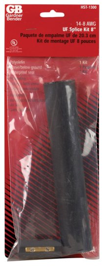 14-8 Ga. Insulated Wire Splice Kit Black 1 pk