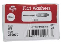 Zinc-Plated Steel 5/8 in. USS Flat Washer 25 pk