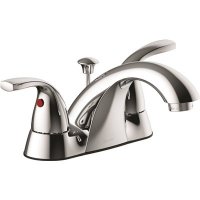 4 in. Centerset 2-Handle Bathroom Faucet in Chrome with Pop-Up