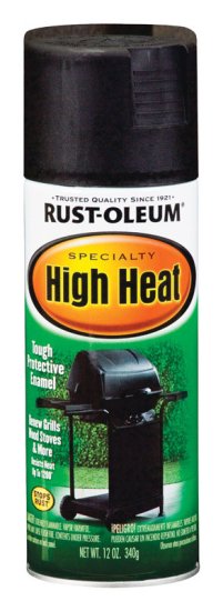 Specialty Satin Bar-B-Que Black High Heat Spray Paint 12 oz.