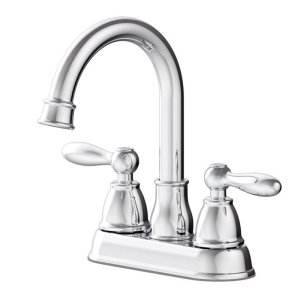 (image for) Chrome Traditional Centerset Bathroom Sink Faucet 4 in.