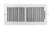 (image for) 6 in. X 14 in. W 2-Way White Steel Wall/Ceiling Register