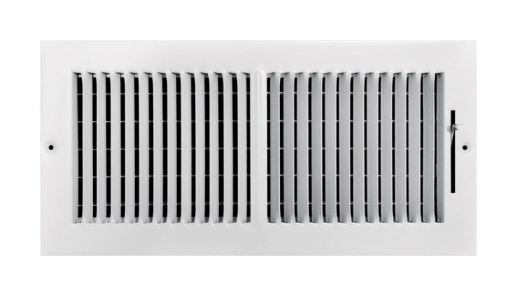 (image for) 6 in. X 14 in. W 2-Way White Steel Wall/Ceiling Register