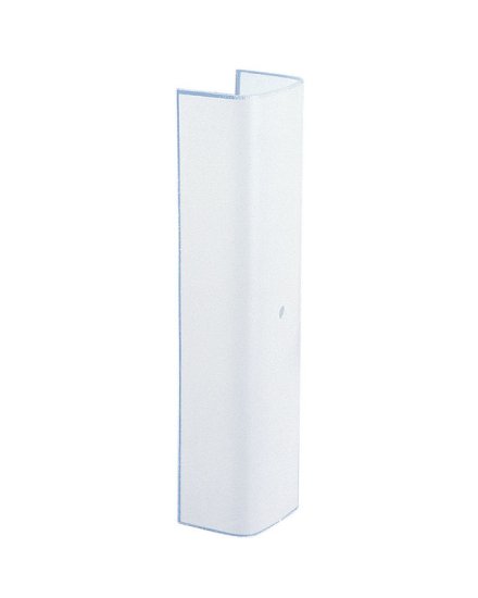 Rectangle White Glass Fan/Fixture Shade 1 pk