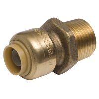 3/8 in. Push x 1/2 in. Dia. MPT Brass Connector