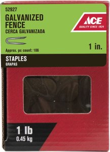 1 in. L Galvanized Steel Fence Staples 1 lb.