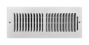 (image for) 4 in. H X 12 in. W 2-Way Powder Coat White Steel Wall/Ceiling Register