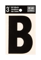 3 in. Black Vinyl Self-Adhesive Letter B 1 pc.