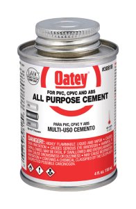 Clear All-Purpose Cement For CPVC/PVC 4 oz.