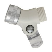 Hand Shower Pin Mount Swivel Connector in White