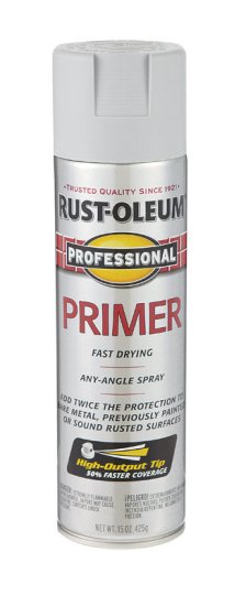 Rust-Oleum Professional Flat Gray Primer Spray 15 oz