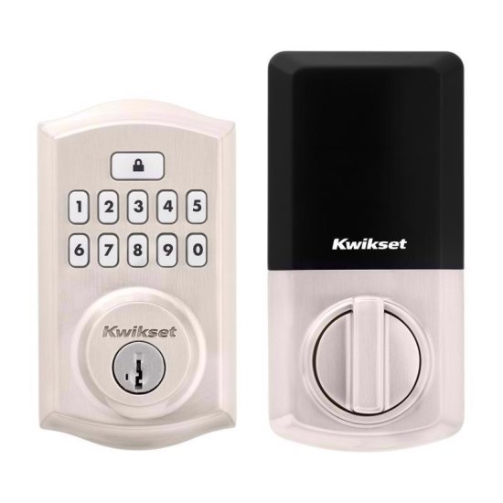 (image for) SmartCode Satin Nickel Metal Electronic Deadbolt