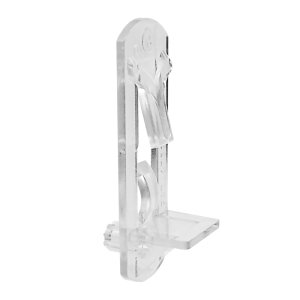 Clear Plastic Shelf Bracket 1/2 in. L 4-PK