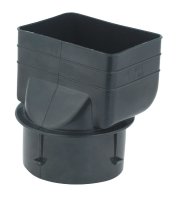 (image for) 4 x 4.25 x 3 in. D Barb Polyethylene Downspout Adapter 1 pk