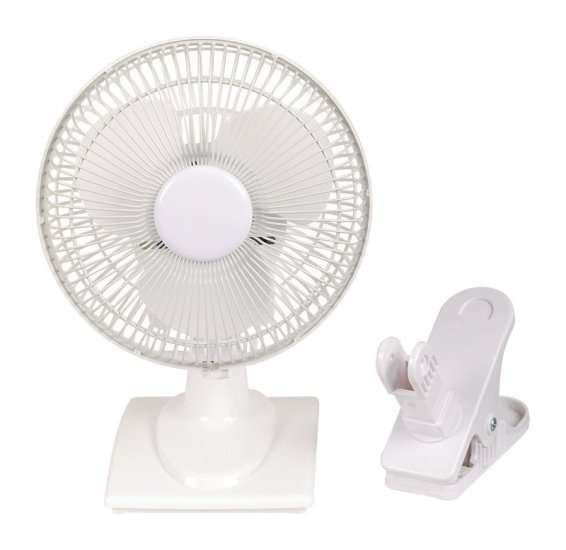 12 in. H 2 speed Oscillating Table Fan