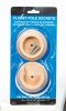 (image for) 1-3/8 in. L x 1-3/8 in. Dia. Brass Wood Rod Socket
