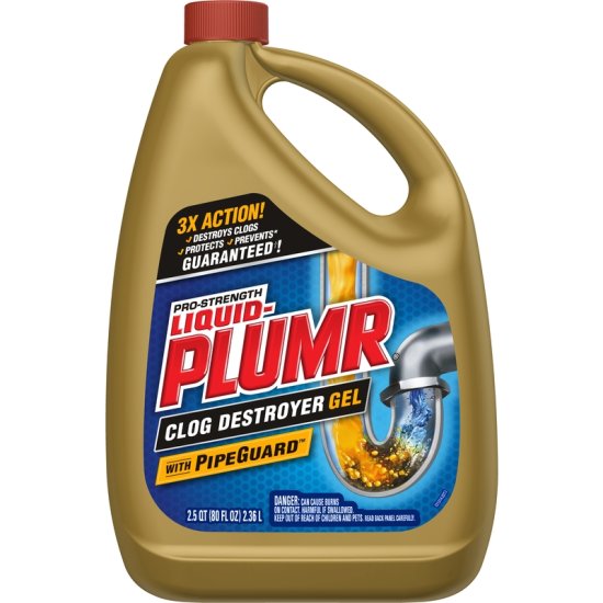 Liquid-Plumr Gel Clog Remover 80 oz