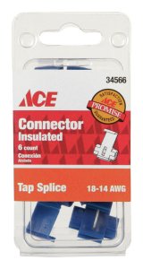 Insulated Wire Tap Splice Connector Red 6 pk