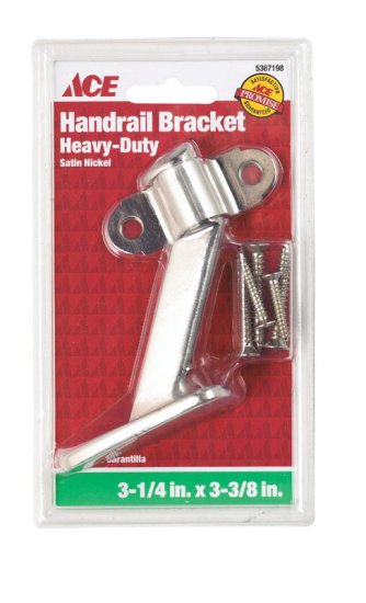 Satin Nickel Steel Heavy Duty Hand Rail Bracket