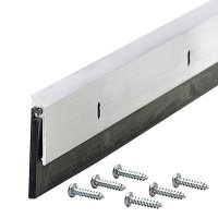 Silver Aluminum Door Sweep For Commerical 3 ft. L x 2 in.