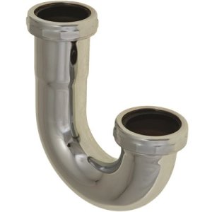 1-1/2 in. Brass 45-Degree J-Bend Elbow 22-Gauge in Chrom