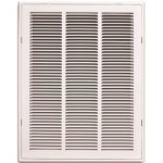 16 in. x 25 in. White Return Air Filter Grille w/ Removable Face