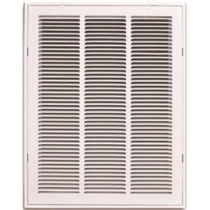 16 in. x 25 in. White Return Air Filter Grille w/ Removable Face