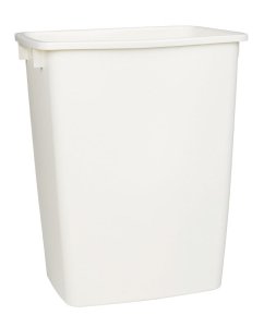 9 gal. Bisque Open Top Wastebasket