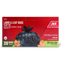 39 gal. Lawn and Leaf Bags Flap Tie 26 pk