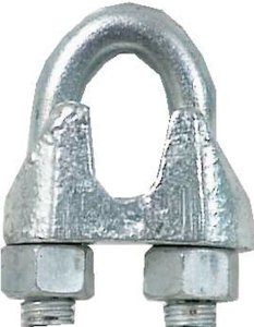 Chain Galvanized Malleable Iron Wire Rope Clip 2 in. L