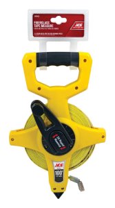 100 ft. L x 0.5 in. W Fiberglass Long Tape Measure Yellow 1 pk