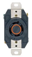 20 amps 125/250 V Single Black Locking Receptacle L14-20R 1 pk