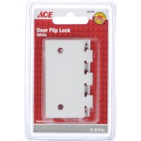 Matte White Steel Door Flip Lock 1 pk
