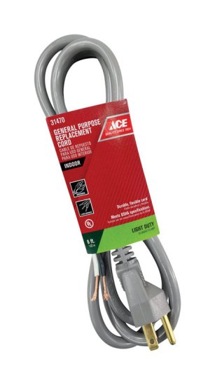 16/3 SJT 125 volt 6 ft. L Appliance Cord