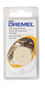 1 in. x 1 in. L Felt Cloth Polishing Wheel 1 pk