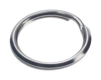 (image for) 1-1/2 in. D Tempered Steel Silver Split Rings/Cable Rings Key Ring