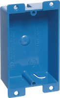 Rectangle PVC Outlet Box Blue 3-5/8 in.